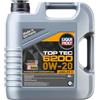 LIQUI MOLY Olio motore Top Tec 0W-20 4 L Compatibilità con VW Polo Hatchback 6R1, 6C1 Golf 7 Hatchback 5G1, BQ1, BE1, BE2 T-Roc A11 Golf 8 Hatchback CD1, AUDI A3 Sportback 8VA, 8VF