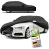 WALSER Premium Telo Copriauto da Interno Stretch Plus - Elasticizzato e Antipolvere, Morbido per Uso Interno, Copertura Protettiva per Auto Station Wagon, Misura 6, Nero