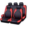 VENYAA Auto Set Coprisedili per Mercedes-Benz Classe A W168 W169 W176 Br.177 Classe B W245 2000-2023, 9 Pezzi Pelle Traspirante Impermeabile Coprisedili Auto Protezioni Sedile Accessori,Red
