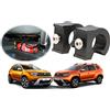 craVeDRIVE [2 pezzi estintore Auto Supporto compatibile con Dacia Duster 2 | Supporto per estintore sotto il sedile del conducente | Nero | Supporto di fissaggio per estintore}