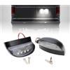 NSLUMO Luci Posteriori Targa Led Targa Posteriore Lampadine 12v 24v Universale Per Auto Camper Autobus Rimorchio Veicolo Tronco Camion Barche RV SUV Offroad Caravans Tag Luci
