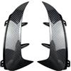 SUTVCM Minigonne laterali auto Per Mercedes Per Benz CLA W177 Hatchback A45 A35 A180 A200 A220 AMG 2019+ Spoiler Paraurti Posteriore Canard Laterale Presa D'aria(Berlina effetto carbonio)