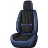 LuckyD Coprisedili universali per Audi A5 B9 / A5 Sportback / A5 S-Line / A5 Quattro / A5 Sline Premium Napa Protezione Cuscino in Pelle Set Completo 5 Posti