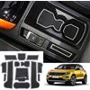 Ruiya per VW T-ROC T Roc TRoc 2018-2024 Antiscivolo Interno Tappetini, T-ROC Tappetini in Gomma per Auto Tappetino Bracciolo Protezione Scanalatura Porta Interni Tappetini Gomma Accessori VW T-ROC