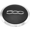 PYCAHENK Coprimozzo 133mm for Fiat 500 Coprimozzo Centrale Cerchioni 68078419AC 68078421AC Parapolvere 51884863 Argento