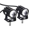 WRWRW Luce di guida for motocicletta bicolore adatta for fari ausiliari, faretti, lampade, ATV, scooter, moto, fendinebbia, accessori 12V(White and white)