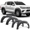 JHCHAN Estensione parafango per Toyota Hilux 2016-2020, doppia cabina, Duty Comfort Executive, 5,5, estensione del passaruota Fender Flares in ABS nero opaco, strisce di protezione contro pietrisco