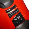 labelbike - Adesivo 3D Moto Paraserbatoio Protezione e Decorazione in Resina compatibile con Ducati Multistrada V2 V2S 2025 Colore Carbonio Rosso