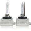 Generico Coppia lampade kit XENO xenon D1S 35w 6000k lampadina luce HID ricambio fari bulbi