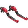 YUCHUJCGSS Per DUCATI Per Scrambler 800 803 Scrambler 1100 2018-2023 Moto Pieghevole Frizione Leva Del Freno Maniglia A Leva Accessori Regolabile Allungabile Palancas Embrague Freno(Red)