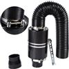 Ejoyous Kit di aspirazione aria fredda, filtro dell'aria sportiva per auto, set di filtro ad aria fredda in fibra di carbonio per auto, 7,6 cm, filtro ad aria in fibra di carbonio, kit di alimentazione con