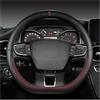 NOKRGQW Coprivolante Auto Copri Copertura Del Volante Di Tipo D Per Citroen Per C3 II Per C3 III 2009 2010 2011 2012 2013 2014 2015 2016 20017 2018 2019 2020 Coprivolante(WINE RED)