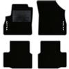 QUEMAR Tappetini Auto compatibili con Opel Astra K 2015-2021 / Kit Tappeti in Moquette e Gomma su Misura (Set 2 Anteriori + 2 Posteriori) / Ricami e Colori Personalizzati (2 Ricami, Bordo Perla)