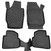 J&J AUTOMOTIVE Tappetini Auto in Gomma su Misura per Skoda Roomster 2006-2015, Set da 4 Pezzi, 3D - con Bordo Alto, Antiscivolo, Inodore, Colore Nero, TPE