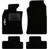 QUEMAR Tappetini Auto compatibili con MINI R50 R52 Cabrio R53 2001-2007/ Kit Tappeti Moquette e Gomma su Misura (Set 2 Anteriori+2 Poster.)/ Ricami e Colori Personalizzati (Bordo Antracite, 1 Ricamo)