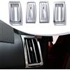 DIYUCAR Plastica ABS Cromato Auto Centro di Controllo Cruscotto Lato Aria Condizionata Copertura di Presa d'aria Cornice Decorazione Trim Per Freelander 2 2008-2016 Accessori Auto