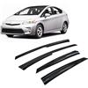 CarJoy Deflettori d'aria, deflettori laterali, compatibili con Toyota Prius 2012-2015, parapioggia, deflettori adesivi, 4 pezzi
