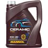 MANNOL Olio motore Ceramic 5W-30 5 L Compatibilità con PEUGEOT 206 2 volumi/Coda spiovente 2A/C 207 WA, WC 208 I Hatchback CA, CC 2008 Station Wagon CU, VW Polo Hatchback 6R1, 6C1