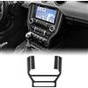 KUNGKIC 3 pezzi cornice per console auto pannello di controllo centrale AC coperture CD in fibra di carbonio adesivi decorativi compatibili con Ford Mustang GT 2015-2022 accessori interni