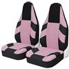 NOKRGQW Coprisedili Auto Per Zoe Per Aygo Per Citroen C1 Un Paio Di Coprisedili Anteriori Auto Universali Per La Maggior Parte Delle Auto Protezione Per Sedili A Secchiello Coprisedile Auto(2pcs PINK)