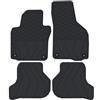 Kovvar Tappetini in gomma per Skoda Octavia 2 | 2009-2013 | 4 pezzi | Gomma TPE | Bordo rialzato 10 mm | Versione: Berlina / Station | Impermeabile | Inodore | Su misura | Antiscivolo