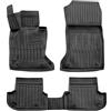 SCOUTT Tappetini Auto in Gomma Su Misura per BMW 5 Series F11 2010-2017, Set da 4 Pezzi, Tappeti 3D Design con Bordo Alto, Inodore, Qualità Premium