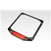 DPM race Cornice Targa 'Big Eye' (B-0130B) - 17x17 cm - Universale con Catarifrangente Catadiottro OMOLOGATO - Portatarga in Alluminio - Accessori De Pretto Moto (DPM Race) - 100% Made in Italy