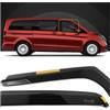 CHROMEMASTER HEKO - Compatibile con Mercedes Vito V-klasse W447 2014+ Deflettori per Vetri Laterali; Anteriori; Due pezzi; Deflettori d'Aria Antipioggia, Antiturbo, Oscurati, Aerodinamici; Montaggio Rapido