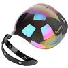 Qiilu bubble shield bubble shield Lente per casco moto, visiera parasole per moto retrò a 3 scatti con lente antivento colorata adatto per visera para casco 3/4