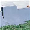 Berger - Telo protettivo per ruote di Camper e caravan - Copertura antivento, grembiule ruote - protezione per roulotte, skirting antivento - grigio - 150x75cm