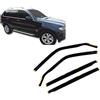 J&J AUTOMOTIVE Deflettori d'Aria per BMW X5 E53 2000-2006, Set da 4 Pezzi, Nero Fumé Oscurato Heko