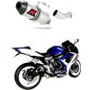 DOMINATOR Terminale di Scarico Marmitta Silenziatore HP3 compatibile con GSXR 750 K6 K7 2006-2007