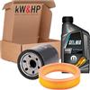 kW&HP KIT TAGLIANDO 2 FILTRI (FILTRO ARIA, FILTRO OLIO) + 4LT LITRI OLIO SELENIA_MULTIPOWER GAS 5W-40 PER FIAT 600 40kW 54CV