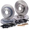 ATEC Germany Set freni incl. dischi anteriori Ø 300 mm ventilati + posteriori Ø 271 mm pieni + pastiglie freno Compatibile con FORD FOCUS Mk3,FOCUS Mk3 notchback,FOCUS Mk3 Turnier