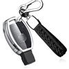 ontto Guscio Cover per Chiave Telecomando Auto per Mercedes A B C E S Classe CLK ML W164 W245 A209 W204 W212 Coprichiave in TPU Morbido Custodia Protettivo Portachiavi 2 3 Tasti-Argento