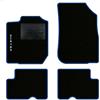 QUEMAR Tappetini Auto per Dacia Duster 2010-2017, Bordo Blu, 1 Ricamo