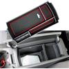 Z.MYUKI 【5 Colori】 Bracciolo Vassoio Organizer per Peugeot 3008 5008 GT SUV 2017-2022 2023 Accessori Originali Console Centrale Scatola Portaoggetti (Rosso)