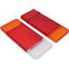 OPSDKVKS Custodia per fanale posteriore sinistro e destro per camion, copertura rossa, arancione, bianca; ricambio per Eurocargo Daily, lente in ABS ad alta trasmissione con design a