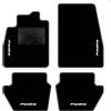 QUEMAR Tappetini Auto compatibili con Ford Fiesta MkVII 7 anche Hibrid dal 2017/Kit Tappeti Moquette e Gomma su Misura (Set 2 Anter.+2 Post.)/Ricami e Colori Personalizzati (4 Ricami, Bordo Antracite)