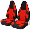 MAMXVKVZEU Per Renault Per Twingo 3 2pcs Protezione Sedile Universale Coprisedili Auto(ROSSO)