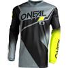 O'NEAL E003-204 Maglia Element Racewear V.22, Nero/Grigio/Giallo Fluo, L