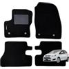 W-Parts Serie 4 TAPPETI - TAPPETINI in Moquette Neri per C-Max II dal 2015 in Poi con battitacco Cucito, Bottoni di Fissaggio e Striscia Antiscivolo