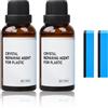 Generico Rinnova Plastiche Auto Nero, 2025 Nuovo Kit Pulizia Auto Trattamento Completo per Tutte Le Plastiche Esterne ed Interne Auto, Cura Delicata della plastica per Esterni e Interni dell'auto (2PCS)