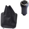AHRPKAMERD Pomelli Leva Cambio Per OPEL Per Zafira B 2005 2006 2007 2008 2009 2010 2011 2012 2013 2014 Pomello Cambio Con Cuffia Pelle 5 6 Velocità Copri Pomello Cambio(6 Speed-Set)