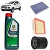 OP Kit tagliando 3 filtri + 5L olio Magnatec 5W-20 per Ford EcoSport 1.0 Ecoboost 2011+