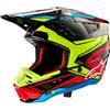 Alpinestars S-M5 Action 2 2024 Casco Motocross, nero/giallo/rosso, M (57/58)