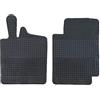 Auto Accessori Lupex - Set da 2 tappetini in gomma per auto compatibili per Smart 451 e 453 serie 2 e 3, adatto a tutte le stagioni, nero, sagomati anteriori