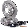 ATEC Germany Set freni asse posteriore dischi freno Ø 300 mm ventilati internamente +pastiglie freno posteriori Compatibile con BMW Serie 3 (F30, F80) (F34) (F31), Serie 4 (F33, F83) (F32, F82) (F36)