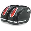 SPAAN Coppia Borse laterali rigide nero lucido in abs per moto custom 44 litri cad., VR02-001