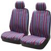 QINSHU Auto Coprisedili PER NISSAN PER INTERSTAR PER NV200 2+1 Coprisedili Per Auto Universali A Colori A Strisce Set Copri-Sedile(AD9507-B-2F)